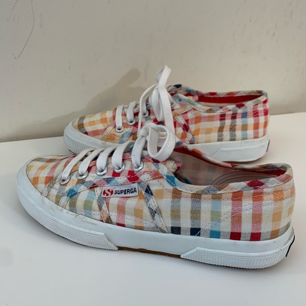 SUPERGA Women’s Multi Checkerboard Sneakers sz 6
